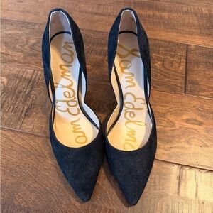 Sam Edelman Black Suede d’orsay Heels